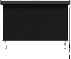 Roletas Juoda 60 x 250 cm Audinys ir aliuminis