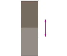 roletas kava 50x150 cm audinio plotis 45,7 cm poliesteris