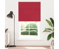 Roletas, neperšlampamas, raudonos spalvos, 125x230 cm, audinys, plotis 121,6 cm, poliesteris