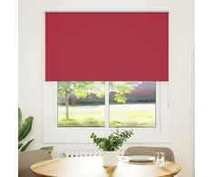 Roletas, neperšlampamas, raudonos spalvos, 125x175 cm, audinys, plotis 121,6 cm, poliesteris