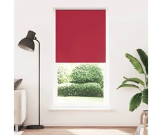 Roletas, neperšlampamas, raudonos spalvos, 110x210 cm, audinys, plotis 105,7 cm, poliesteris