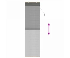 Roletas Pilka 50 x 220 cm Bambukas