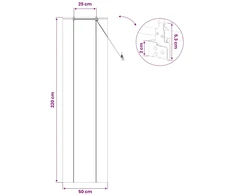 Roletas Ruda 50 x 220 cm Bambukas