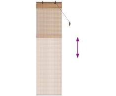 Roletas Ruda 60 x 220 cm Bambukas