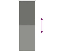 roletas smėlio Pilka 55x150 cm audinio plotis 50,7 cm