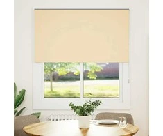 roletas smėlio spalvos 130x130 cm audinio plotis 126,6 cm