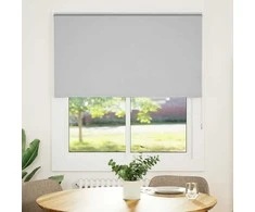 roletas smėlio šviesiai pilka 140x150 cm audinio plotis 136,6cm