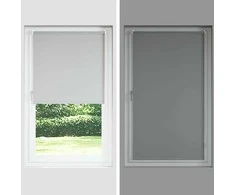 roletas smėlio šviesiai pilka 60x150 cm audinio plotis 55,7 cm