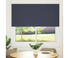 Roletas tamsiai mėlynos 145x150 cm audinio plotis 141,6 cm