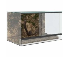 Terariumas su saugykla Skaidrus 50 x 30 x 30 cm Stiklas