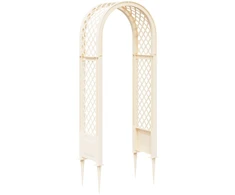Rožių arka su spygliais Balta 97 x 43 x 218 cm PP