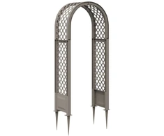 Rožių arka su spygliais Pilka 97 x 43 x 218 cm PP