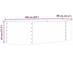 Pakelta lova Ruda 160 x 80 x 44 cm Plienas