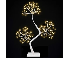 S formos LED kalėdinė eglutė 2 vnt. Balta 18 x 18 x 45 cm