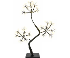S formos LED kalėdinė eglutė 2 vnt. Juoda 45 cm Plastmasė