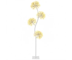 S formos LED kalėdinė eglutė Balta 18 x 18 x 150 cm Plienas