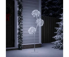 S formos LED kalėdinė eglutė Balta 18 x 18 x 120 cm Plienas
