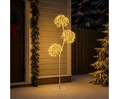 S formos LED kalėdinė eglutė Balta 18 x 18 x 120 cm Plienas