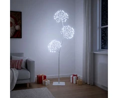 S formos LED kalėdinė eglutė Balta 18 x 18 x 120 cm Plienas