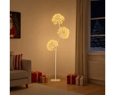 S formos LED kalėdinė eglutė Balta 18 x 18 x 120 cm Plienas