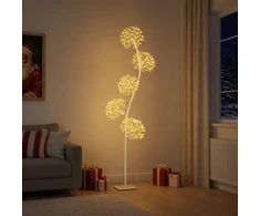 S formos LED kalėdinė eglutė Balta 20 x 20 x 175 cm Plienas