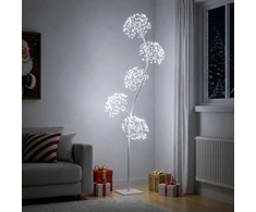S formos LED kalėdinė eglutė Balta 20 x 20 x 175 cm Plienas