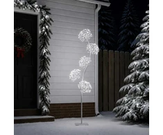 S formos LED kalėdinė eglutė Balta 20 x 20 x 175 cm Plienas