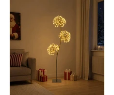 S formos LED kalėdinė eglutė Juoda 18 x 18 x 120 cm Plienas
