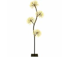 S formos LED kalėdinė eglutė Juoda 18 x 18 x 150 cm Plienas