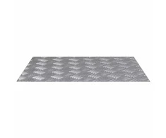 Laiptų danga Stačiakampio 4 pcs Sidabro 60 x 50 cm Aliuminis