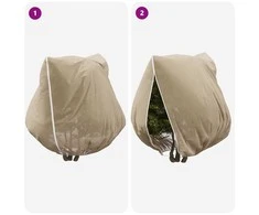 Šalčio Apsauginiai Augalų Fleece Dangčiai 3 pcs Smėlio
