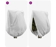Šalčio Apsauginiai Augalų Fleece Dangčiai 3 pcs Balta