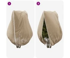 Šalčio Apsauginiai Augalų Fleece Dangčiai 3 pcs Smėlio