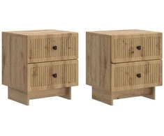 Šalia lovos spintelė 2 pcs Artisano ąžuolo 43 x 34,5 x 47,5 cm