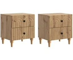 Šalia lovos spintelė 2 pcs Artisano ąžuolo 43 x 34,5 x 48 cm