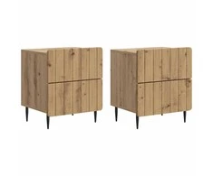 Šalia lovos spintelė 2 pcs Artisano ąžuolo 43 x 34,5 x 49,5 cm