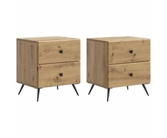 Šalia lovos spintelė 2 pcs Artisano ąžuolo 43 x 34,5 x 47,5 cm