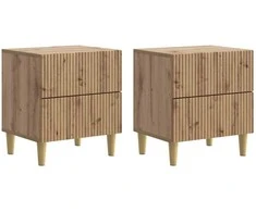 Šalia lovos spintelė 2 pcs Artisano ąžuolo 43 x 34,5 x 48 cm