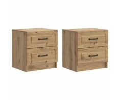 Šalia lovos spintelė 2 pcs Artisano ąžuolo 43 x 34,5 x 44,5 cm
