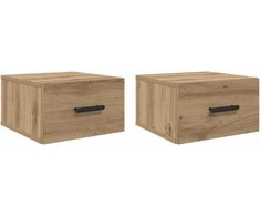 Šalia lovos spintelė 2 pcs Amatininkų ąžuolas 35 x 35 x 20 cm