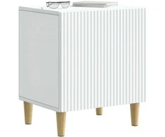 Šalia lovos spintelė 2 pcs Balta 43 x 34,5 x 50 cm