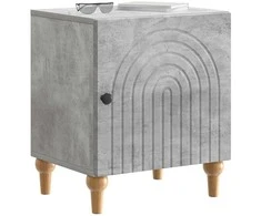 Šalia lovos spintelė 2 pcs Betono pilka 43 x 34,5 x 50 cm