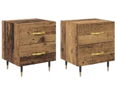 Šalia lovos spintelė 2 pcs Senas medis 40 x 35 x 47,5 cm