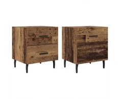 Šalia lovos spintelė 2 pcs Senas medis 40 x 35 x 47,5 cm