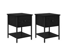 Šalia lovos spintelė 2 pcs Senas medis 35 x 35 x 20 cm