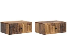 Šalia lovos spintelė 2 pcs Sendintos medienos 49 x 34,5 x 20 cm