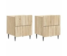 Šalia lovos spintelė 2 pcs Sonoma ąžuolas 43 x 34,5 x 49,5 cm