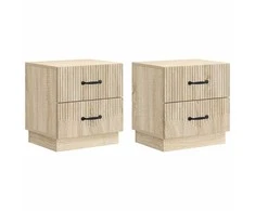 Šalia lovos spintelė 2 pcs Sonoma ąžuolas 43 x 34,5 x 44,5 cm