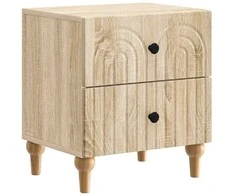 Šalia lovos spintelė 2 pcs Sonoma ąžuolas 43 x 34,5 x 48 cm