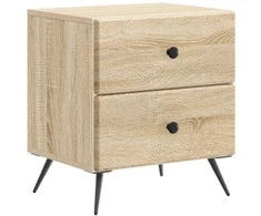 Šalia lovos spintelė 2 pcs Sonoma ąžuolas 43 x 34,5 x 47,5 cm